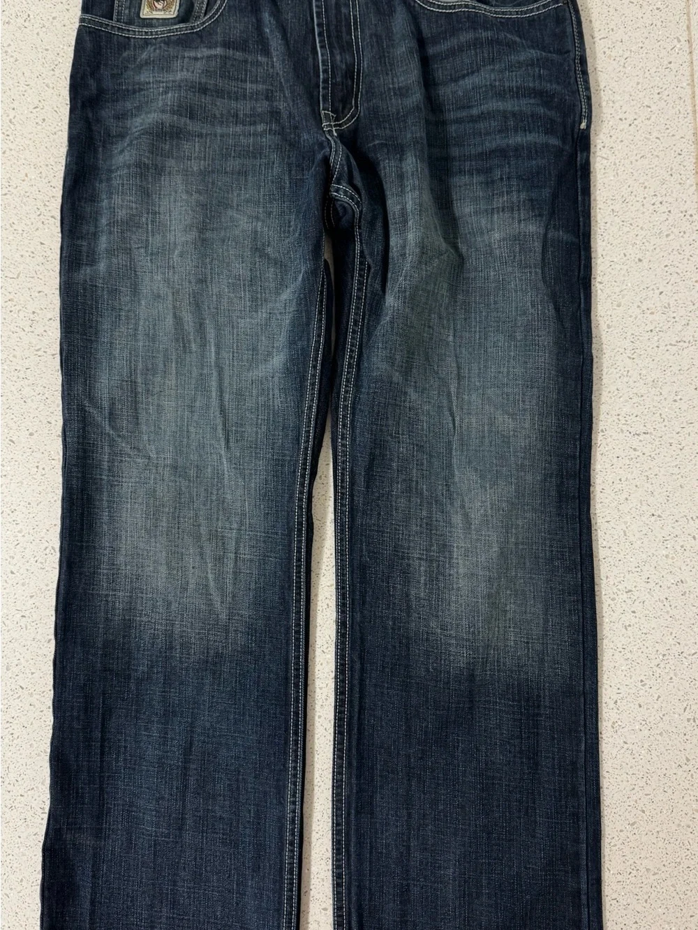 Cinch White Label Jeans Men 36x32 Blue Straight Denim Cowboy Western denim